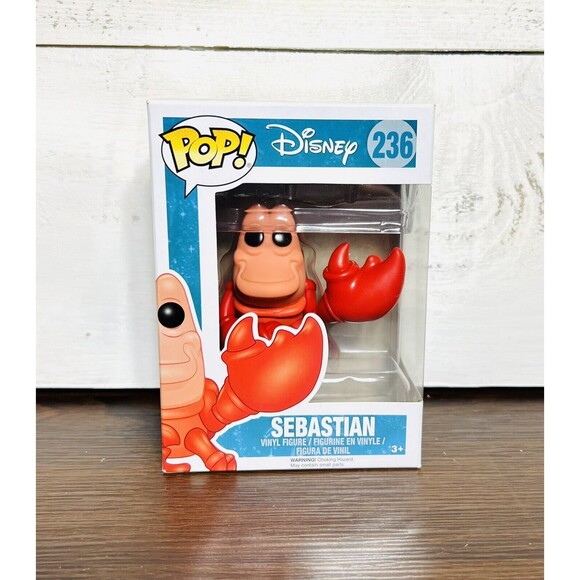 Funko Pop! Disney The Little Mermaid Sebastian #236 Vinyl Figure With Protector - Picture 1 of 6